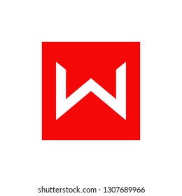W letter logo design vector template