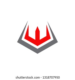 W letter logo design vector template