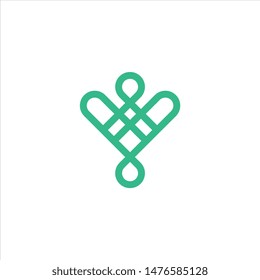 W letter logo design vector.