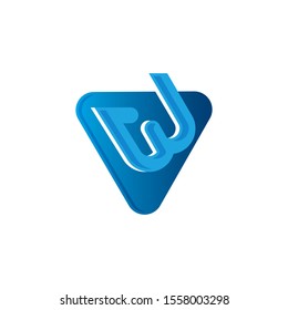 W Letter Logo design vector template. Creative character friendly corporate style Logotype.

