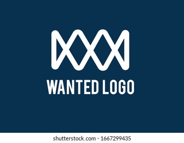 W-Buchstaben-Logo-Design und Vektorillustration 