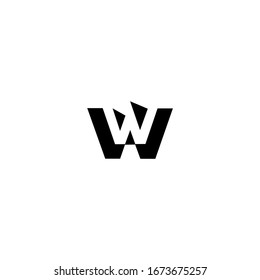 W Letter Logo Design Vector