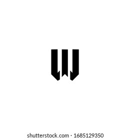 W Letter Logo Design Vector Template