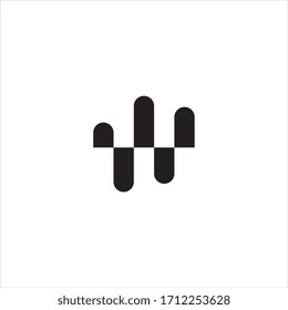 W letter logo design vector.