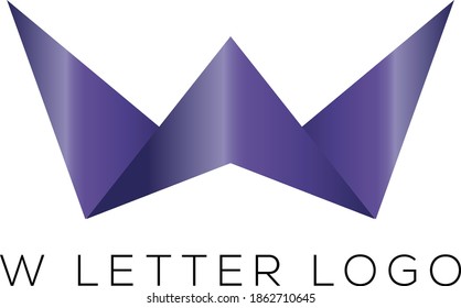W Letter  Logo Design Vector Illustration Modern Icon template