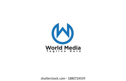 W letter logo design and vector template