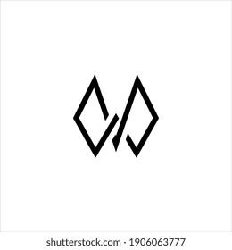 Vector de diseño de logotipo de letra W.