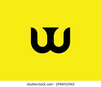 W letter logo design vector template