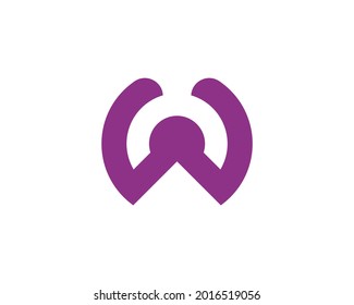 W letter logo design vector template