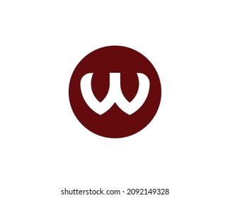 W letter logo design vector template
