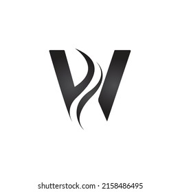 W Letter logo design vector