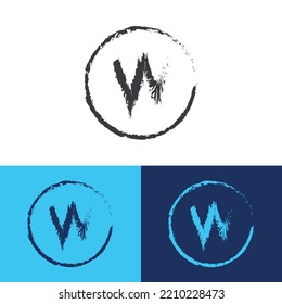 w letter logo design vector templet, 