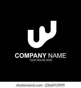 W Letter Logo Design Vector. Abstract emblem design logo concept logotype element for template.