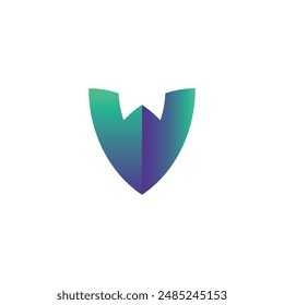 Vector de diseño de logotipo W letter