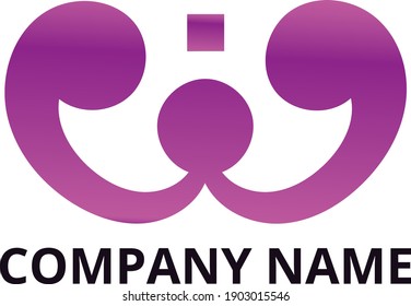 W letter logo free vector