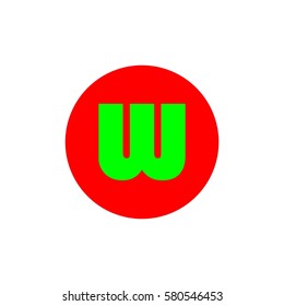 W letter logo icon