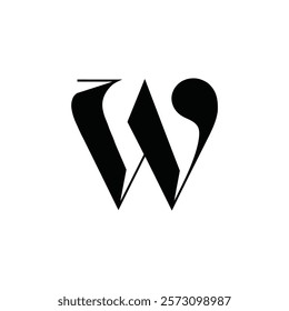 W letter logo icon vector illustration.