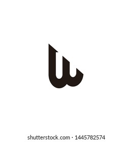 w letter logo initial fonts