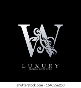 W Letter Logo Monogram Luxury Initial  Logo vector design for luxuries business.