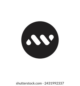 w letter logo, mw letter logo design