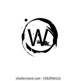 W letter logo with nice background.W letter icon.