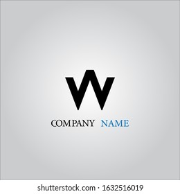 W letter logo with nice white background.W letter icon.