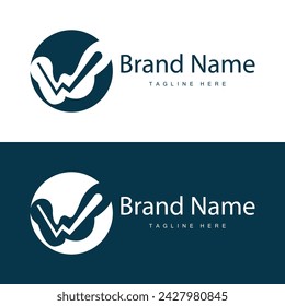 Ein Buchstabenlogo im einfachen Stil Luxusprodukt-Markenvorlage-Illustration