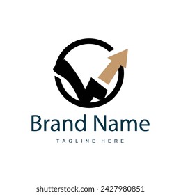 W letter logo in simple style Luxury product brand template illustration