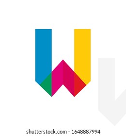 W Letter Logo Symbol Icon Idea