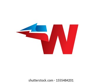 W Letter logo or symbol template design