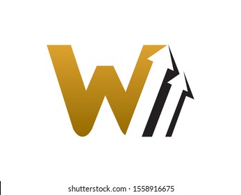 W Letter logo or symbol template