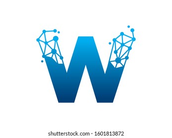 W Letter logo or symbol template design