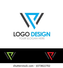 W Letter Logo Template Design Vector