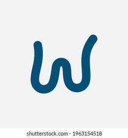 W Letter Logo Template design 