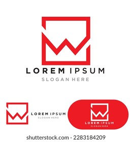 W Letter Logo Template DESIGN