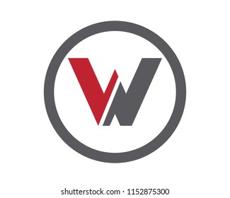 W LETTER LOGO TEMPLATE VECTOR ICON

