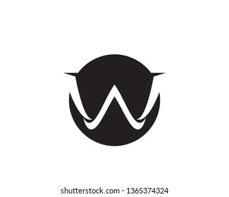 W Letter Logo Template vector illustration design