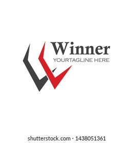 w Letter Logo Template Vector Illustration