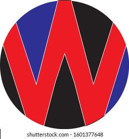 W Letter Logo Template Vector icon