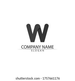 W-Letter-Logo-Vorlage Vektorgrafik-Design
