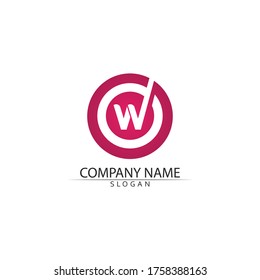 W-Letter-Logo-Vorlage Vektorgrafik-Design