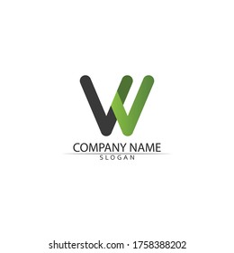 W-Letter-Logo-Vorlage Vektorgrafik-Design