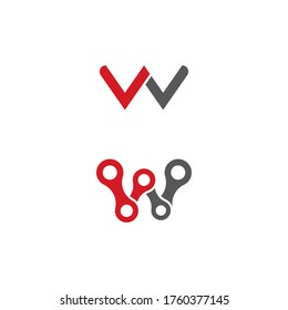 W-Letter-Logo-Vorlage Vektorgrafik-Design