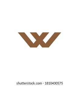W Letter Logo Template vector illustration design