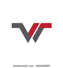 W Letter Logo Template vector illustration design