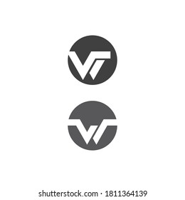 Diseño de ilustración vectorial de plantilla de logotipo de carta W