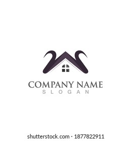 Diseño de ilustración vectorial de plantilla de logotipo de carta W