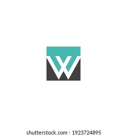 W Letter Logo Template vector illustration design