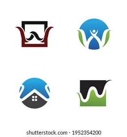 Diseño de ilustración vectorial de plantilla de logotipo de carta W
