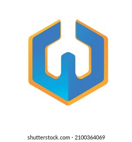 Diseño de ilustración vectorial de plantilla de logotipo de carta W
